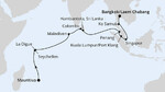Von Mauritius über die Seychellen nach Bangkok